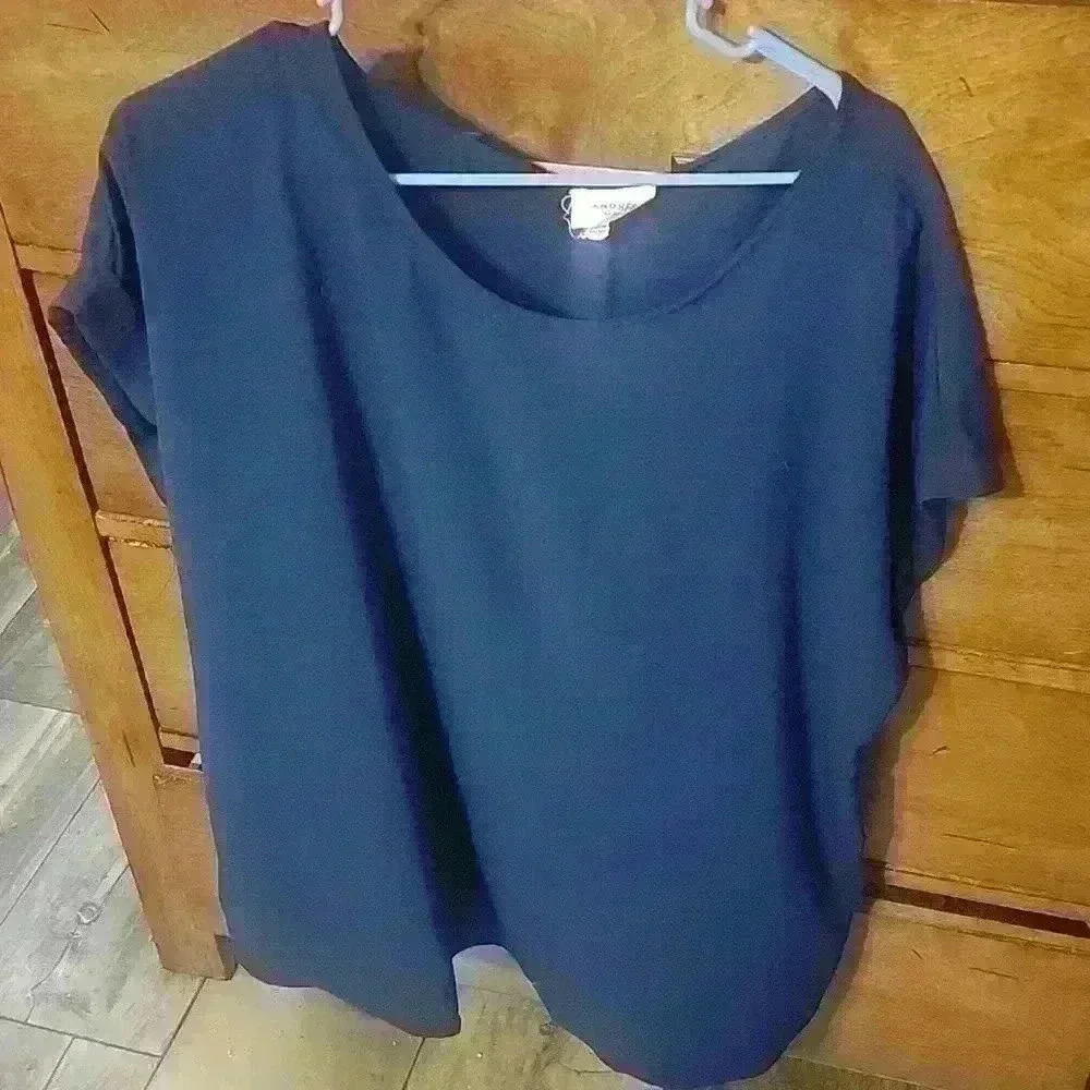 Cuff sleeve navy top #7